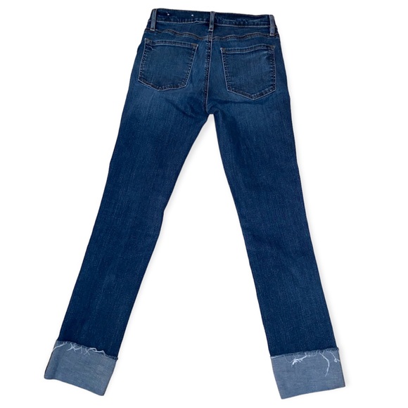 LOFT Modern Straight Rolled Cuff Ankle Jeans - Picture 7 of 11
